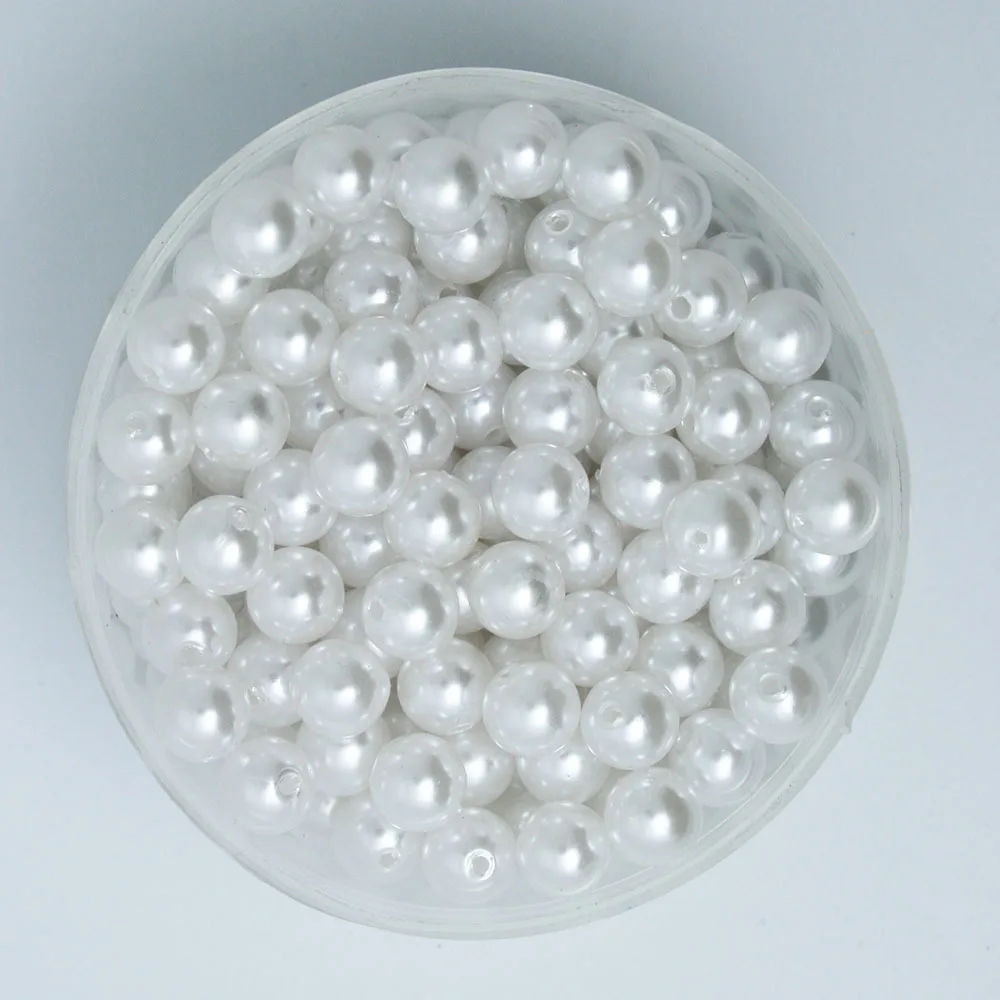Hot Selling 8mm 260Pcs Acrylic Plastic Beads White Color Pearl Imitation Round Beads For DIY Handmade Jewelry Making
Hot Selling 8mm 260Pcs Acrylic Plastic Beads White Color Pearl Imitation Round Beads For DIY Handmade Jewelry Making