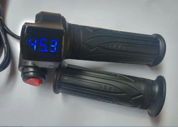 battery voltage indicator display 12-120v twist throttle with 3gears switch for electric scooter tricycle bicycle MTB ATV grips
battery voltage indicator display 12-120v twist throttle with 3gears switch for electric scooter tricycle bicycle MTB ATV grips