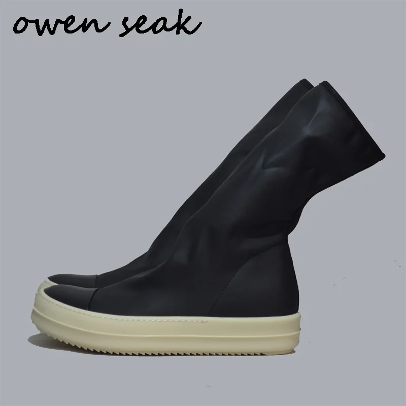 2018 New Owen Seak Women Shoes Mid-Calf High Boots Nylon Adult Luxury Trainers Spring Casual Flats Shoes Black Big Size Sneaker
2018 New Owen Seak Women Shoes Mid-Calf High Boots Nylon Adult Luxury Trainers Spring Casual Flats Shoes Black Big Size Sneaker