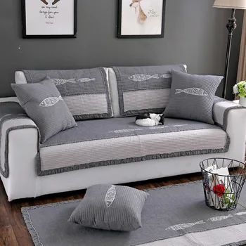 Cotton Embroidered Sofa Cover Couch Cover Gray Saury Pillowcase Four Seasons Fabric Cotton Washed Slip Seat Pad Towel
Cotton Embroidered Sofa Cover Couch Cover Gray Saury Pillowcase Four Seasons Fabric Cotton Washed Slip Seat Pad Towel