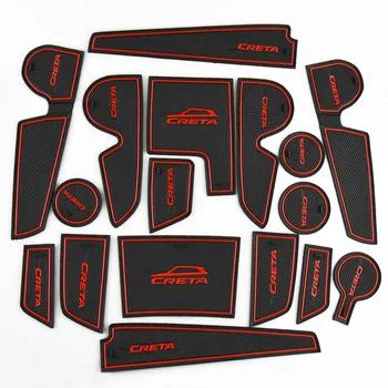 For Hyundai Creta IX25 2017 2018 2019 2020 Accessories Rubber Mat Door mat anti-slip Cup Pad Interior Decoration Car Styling 
For Hyundai Creta IX25 2017 2018 2019 2020 Accessories Rubber Mat Door mat anti-slip Cup Pad Interior Decoration Car Styling