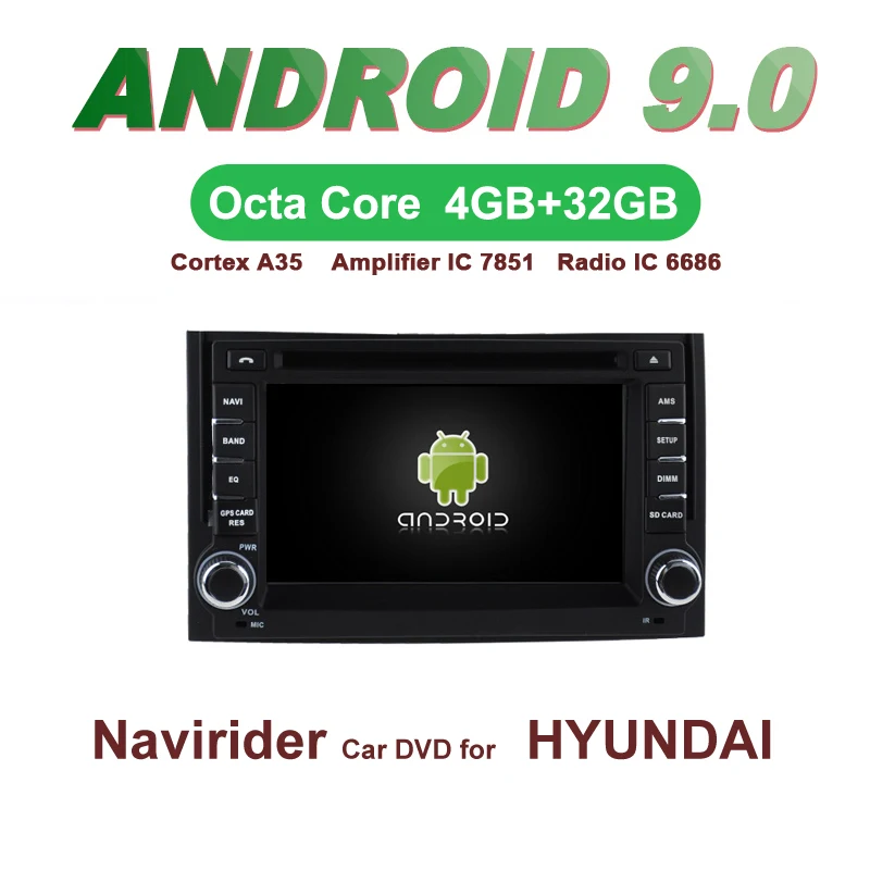 Navirider GPS Android 9.0 bluetooth stereo 4-Core 8-Core car DVD player for HYUNDAI H1 STAREX ILOAD 07-12 autoradio accessories
Navirider GPS Android 9.0 bluetooth stereo 4-Core 8-Core car DVD player for HYUNDAI H1 STAREX ILOAD 07-12 autoradio accessories