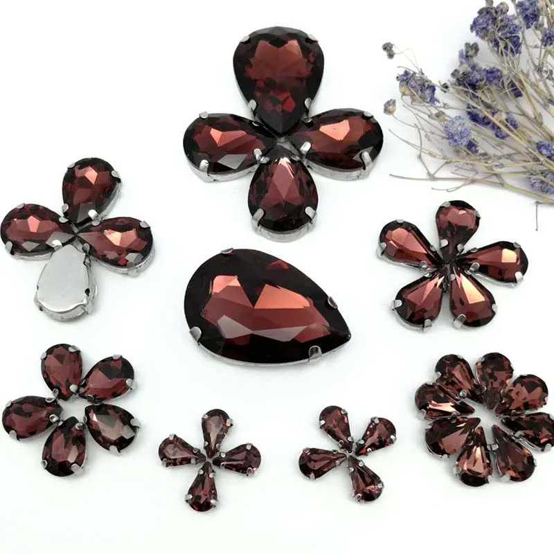 35pcs8Sizes MIX Wine red DR shape Crystal Glass Sew-on Rhinestones Silver Bottom DIY Mobile phone shell and Wedding dress
35pcs8Sizes MIX Wine red DR shape Crystal Glass Sew-on Rhinestones Silver Bottom DIY Mobile phone shell and Wedding dress