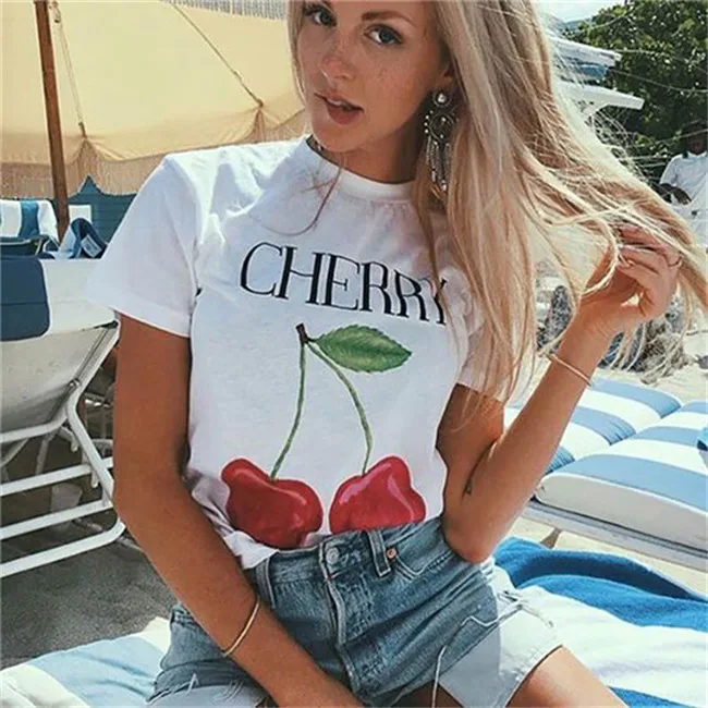 New Arrival Harajuku T-shirt Camisa De T Das Mulheres T Shirt Women Clothes Summer Fruit Printed Cherry Orange Lemon Tees Tumblr
New Arrival Harajuku T-shirt Camisa De T Das Mulheres T Shirt Women Clothes Summer Fruit Printed Cherry Orange Lemon Tees Tumblr