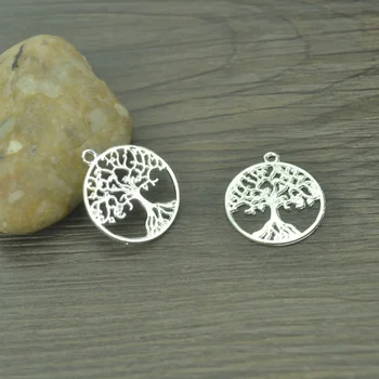 50pcs Fashion metal silver plated charm Tree of Life pendants diy charms for jewelry making 29*26mm B4102
50pcs Fashion metal silver plated charm Tree of Life pendants diy charms for jewelry making 29*26mm B4102