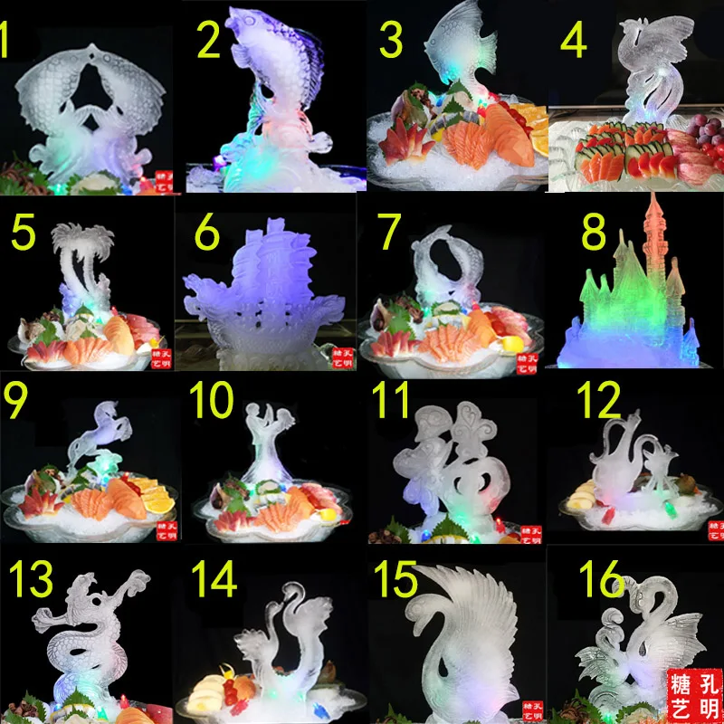 Silicone mold Ice sculpture mould ice cube diyMalone carp phoenix Swan Hourglass castle sailing blessed coco sea fish Bride
Silicone mold Ice sculpture mould ice cube diyMalone carp phoenix Swan Hourglass castle sailing blessed coco sea fish Bride