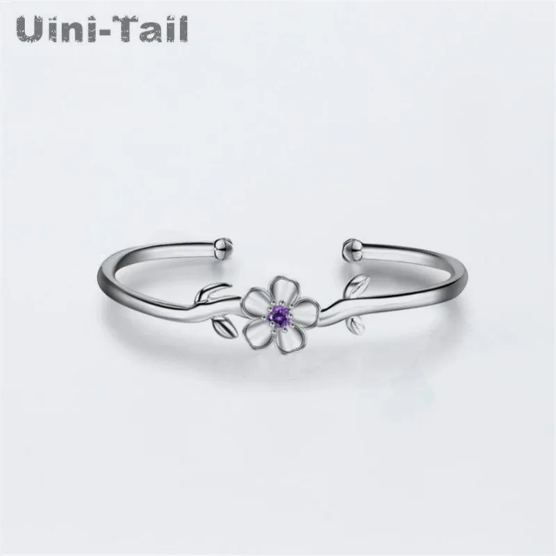 Uini-Tail hot new product simple fashion 925 sterling silver flower bracelet Korean female handmade silver jewelry fashion trend
Uini-Tail hot new product simple fashion 925 sterling silver flower bracelet Korean female handmade silver jewelry fashion trend