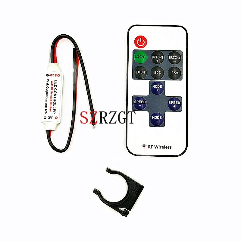 Mini DC12V Led Controller Dimmer 12A Wireless RF Remote to Control Single Color Strip Lighting 3528 5050 led strip
Mini DC12V Led Controller Dimmer 12A Wireless RF Remote to Control Single Color Strip Lighting 3528 5050 led strip