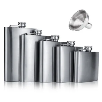 4 5 6 7 8 9 10 18 OZ Stainless Steel Hip Flask with Funnel Liquor Whisky Outdoor Portable Pocket Flasks Alcohol Bottle heupfles
4 5 6 7 8 9 10 18 OZ Stainless Steel Hip Flask with Funnel Liquor Whisky Outdoor Portable Pocket Flasks Alcohol Bottle heupfles
