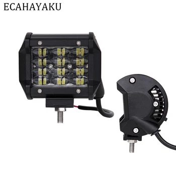 

ECAHAYAKU 36W 4inch Spot Flood Beam LED Work Lights 12v 24v Trucks SUV ATV UTV 4WD 4X4 Led Bar Offroad Driving Headlights Work L