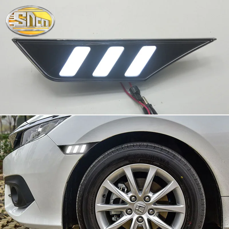 SNCN 2PCS Car Fender Light For Honda Civic 2016 2017 2018 LED Daytime Running Light Turn Signal Lamp 12V DRL Side Bulb
SNCN 2PCS Car Fender Light For Honda Civic 2016 2017 2018 LED Daytime Running Light Turn Signal Lamp 12V DRL Side Bulb