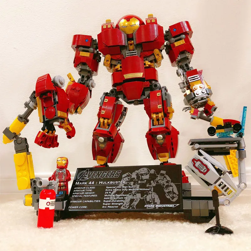 Super Hero Series The Hulkbuster Ultron Edition Model Building Block Bricks Toys Compatible With Legoings Hulk armor
Super Hero Series The Hulkbuster Ultron Edition Model Building Block Bricks Toys Compatible With Legoings Hulk armor