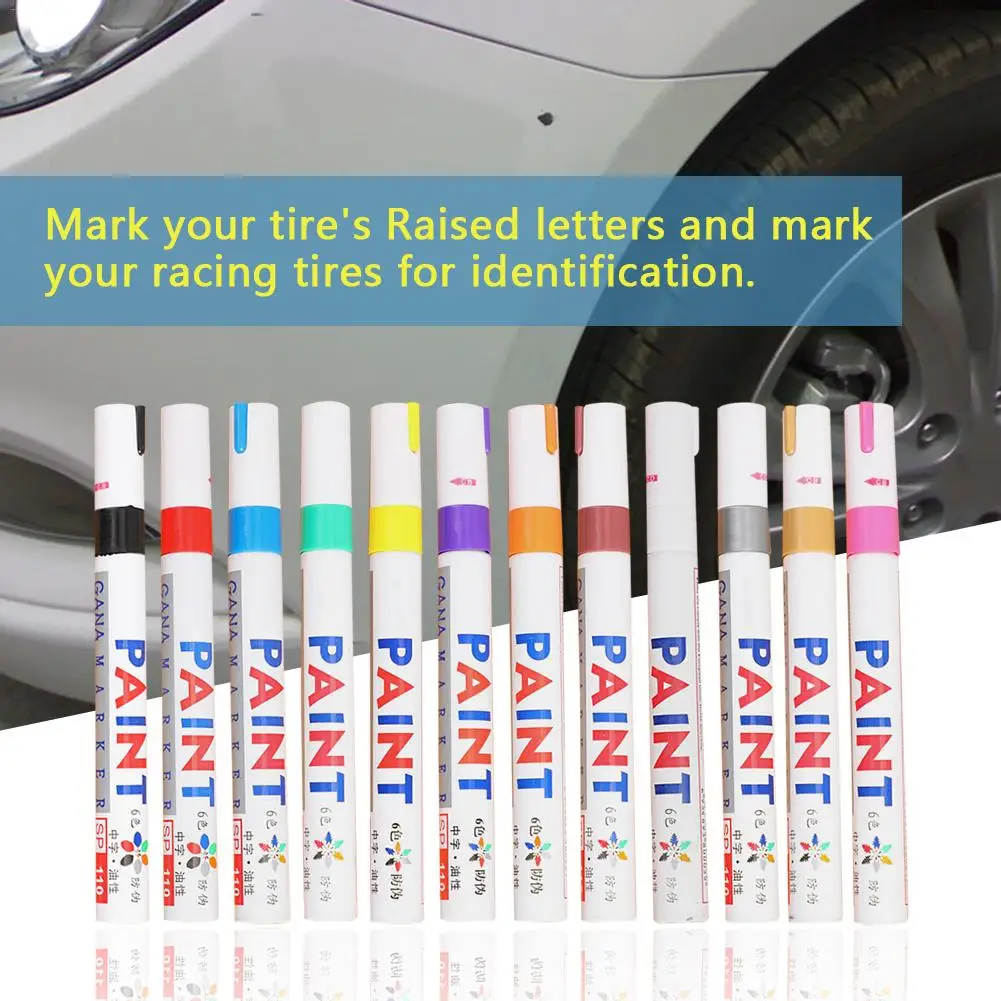 Waterproof Universal Permanent Paint Marker Pen Car Tyre Tire Tread Rubber Metal For Car Lovers And Drivers
Waterproof Universal Permanent Paint Marker Pen Car Tyre Tire Tread Rubber Metal For Car Lovers And Drivers