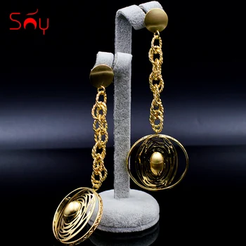 Sunny Jewelry Fashion Jewelry 2020 Long Drop Dangle Earrings With Chain For Women Dubai High Quality Round Moon For Party Daily
Sunny Jewelry Fashion Jewelry 2020 Long Drop Dangle Earrings With Chain For Women Dubai High Quality Round Moon For Party Daily