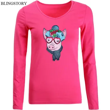 BLINGSTORY Autumn T Shirt Women Harajuku Kawaii Sequin Animal Tee Plus Size Long Sleeve Comfortable Cotton Tshirt S-6XL
BLINGSTORY Autumn T Shirt Women Harajuku Kawaii Sequin Animal Tee Plus Size Long Sleeve Comfortable Cotton Tshirt S-6XL