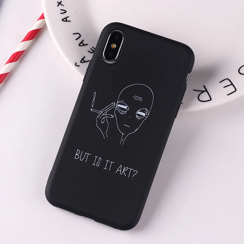 For iPhone 11 6S 5S SE 8 8Plus X XS Max 7 7Plus Soft Silicone Candy Case Coque Alien Cool Art Black Pop Street Fashion Abstract
For iPhone 11 6S 5S SE 8 8Plus X XS Max 7 7Plus Soft Silicone Candy Case Coque Alien Cool Art Black Pop Street Fashion Abstract