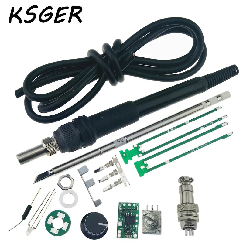 KSGER T12-K DIY Soldering Iron Station Temperature Controller Kits for T12 Handle DIY Kits Controller
KSGER T12-K DIY Soldering Iron Station Temperature Controller Kits for T12 Handle DIY Kits Controller