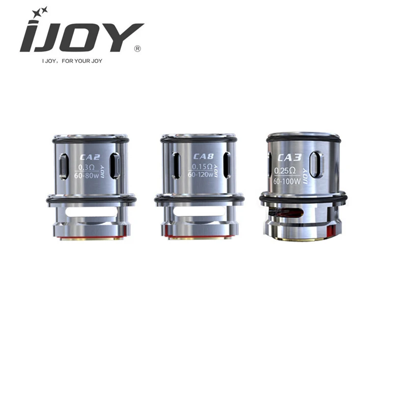 3pcs/lot IJOY Captain Head Coils CA2 0.3ohm/CA3 0.25ohm/CA8 0.15ohm Atomizer Cores for Captain Suhohm Tank Atomizer Vaporizer
3pcs/lot IJOY Captain Head Coils CA2 0.3ohm/CA3 0.25ohm/CA8 0.15ohm Atomizer Cores for Captain Suhohm Tank Atomizer Vaporizer