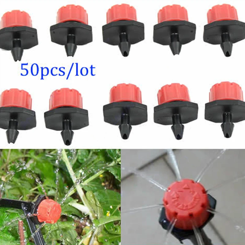 50pcs/set Sprinkler Adjustable Garden Irrigation Micro Drip Irrigation Watering Emitter Drippers Sprinklers
50pcs/set Sprinkler Adjustable Garden Irrigation Micro Drip Irrigation Watering Emitter Drippers Sprinklers