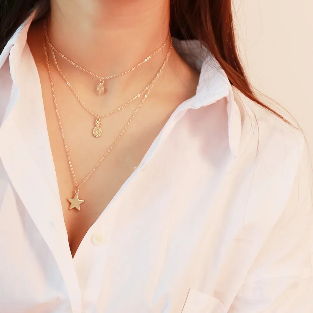 New fashion trend geometric multi-element necklace simple multi-layer pendant pendant necklace
New fashion trend geometric multi-element necklace simple multi-layer pendant pendant necklace