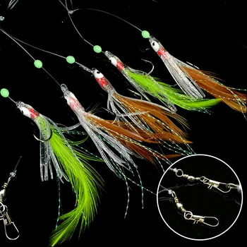 20Pack (100 Pcs) Fishing Rigs Freshwater Saltwater Glow Beads Squid Jig Bait Hooks with Swivel Snap Fishing Lure
20Pack (100 Pcs) Fishing Rigs Freshwater Saltwater Glow Beads Squid Jig Bait Hooks with Swivel Snap Fishing Lure