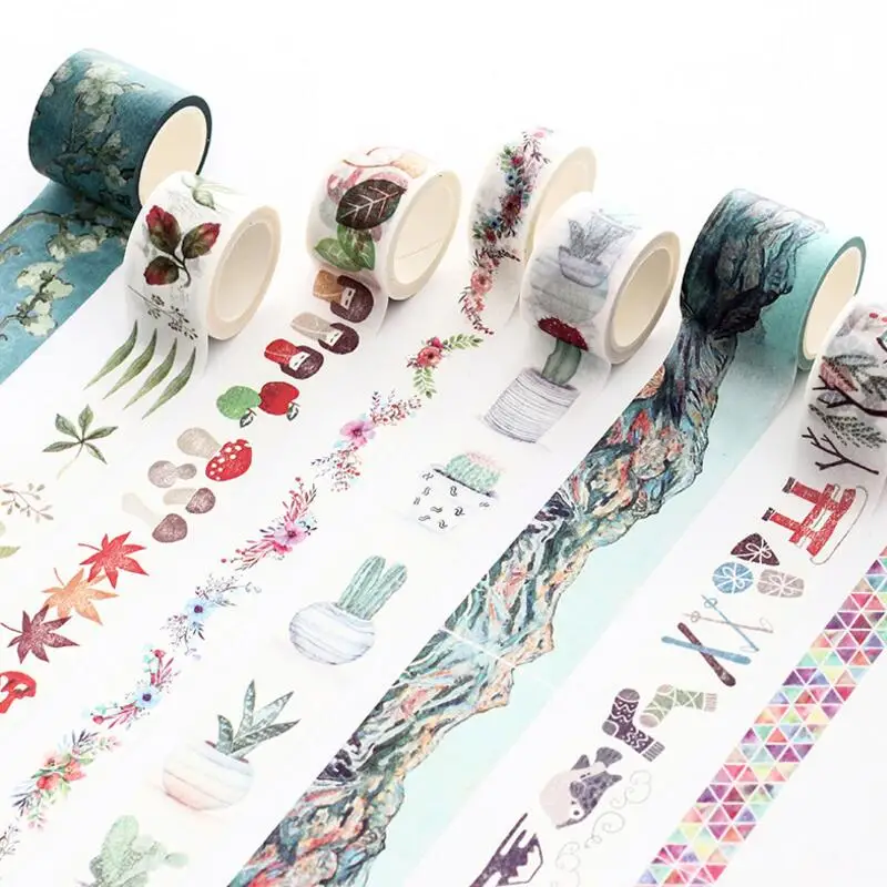 Fresh Pattern Floral Succulent plants washi tape DIY decoration scrapbooking Planner masking tape adhesive kawaii stationery
Fresh Pattern Floral Succulent plants washi tape DIY decoration scrapbooking Planner masking tape adhesive kawaii stationery