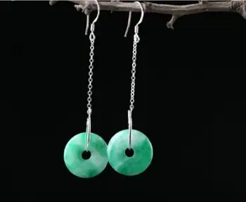 Natural JADEST Earrings carved double colored green doughnut Earrings small and fresh S925 ear Tremella Hook Pendant
Natural JADEST Earrings carved double colored green doughnut Earrings small and fresh S925 ear Tremella Hook Pendant