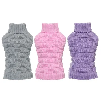 Winter Dog Sweater Coat Clothes Sweaters For Small Pet Dogs Jackets Clothing Solid Color Knitted Sweaters
Winter Dog Sweater Coat Clothes Sweaters For Small Pet Dogs Jackets Clothing Solid Color Knitted Sweaters