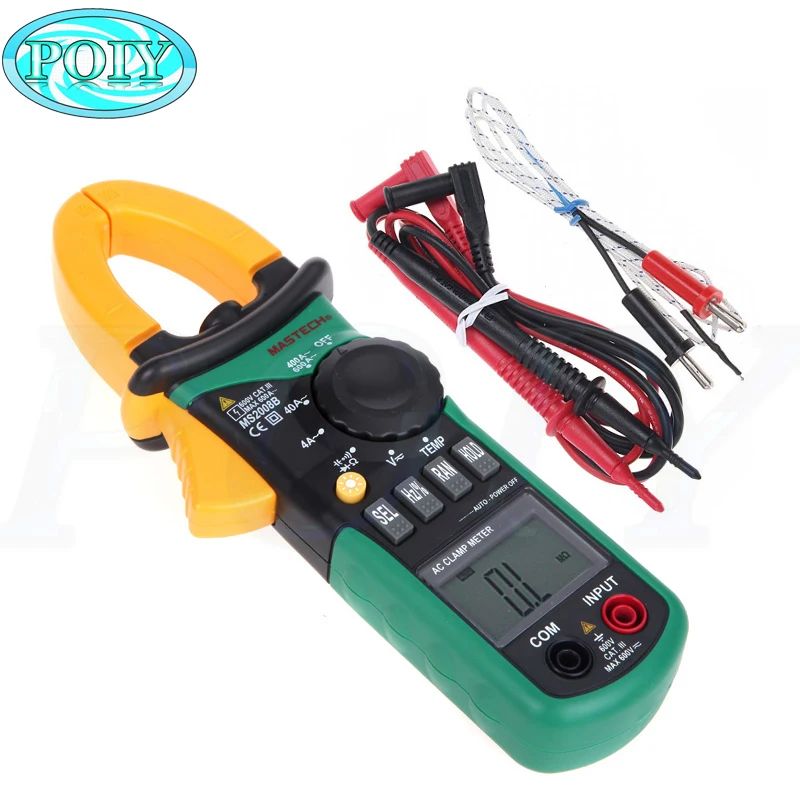 MASTECH MS2008B Digtal Clamp Meter with Light Temp Frequency ACDC Digital Multimeter Electric Tester Current Clamp Meter Ammeter
MASTECH MS2008B Digtal Clamp Meter with Light Temp Frequency ACDC Digital Multimeter Electric Tester Current Clamp Meter Ammeter