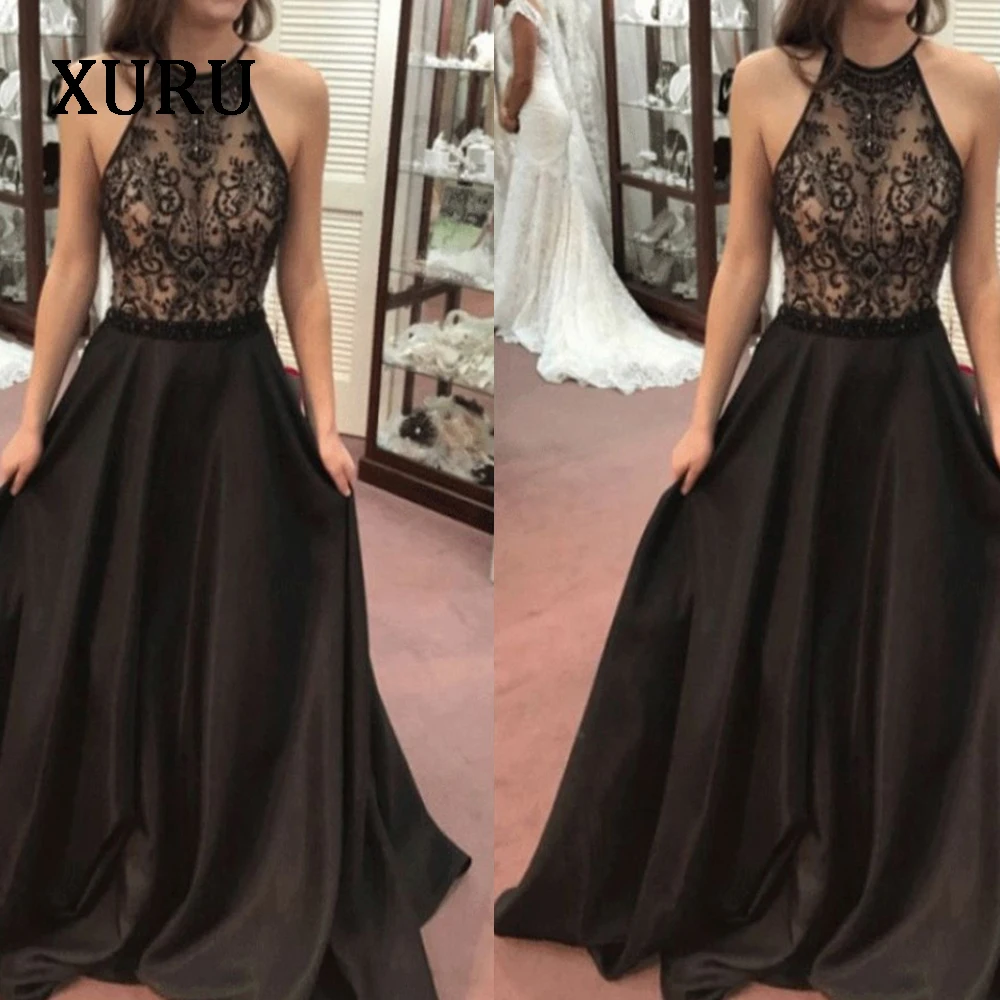 XURU new sequin dress bohemian lace halter sleeveless dress autumn black long dress
XURU new sequin dress bohemian lace halter sleeveless dress autumn black long dress