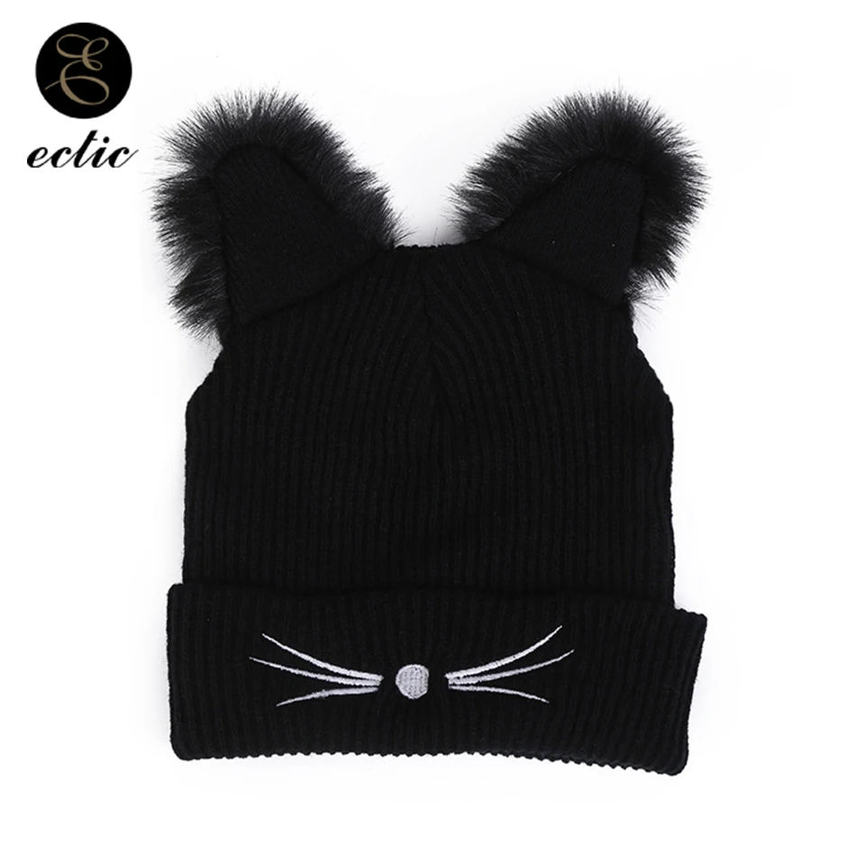 Kawaii Hat Cat Ears Cap Warm Faux Fur Pom Poms Winter Hat Female Harajuku Beanie Embroidery Cat Hat Women Toque Soft Knit Beanie
Kawaii Hat Cat Ears Cap Warm Faux Fur Pom Poms Winter Hat Female Harajuku Beanie Embroidery Cat Hat Women Toque Soft Knit Beanie