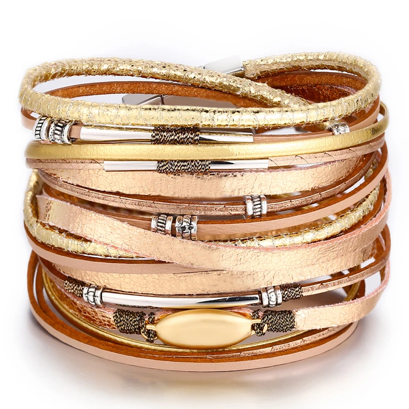 IF YOU Fashion Pearl Multilayer Leather Bracelet Woman Vintage Charm Pendant Magnet Buckle Bracelets 2019 Pulseira Gift Jewelry
IF YOU Fashion Pearl Multilayer Leather Bracelet Woman Vintage Charm Pendant Magnet Buckle Bracelets 2019 Pulseira Gift Jewelry