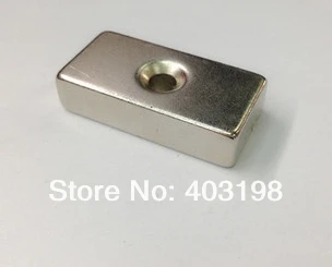 WholeSale!3pcs/Pack N35 Magnets F40*20*10mm hole 6mm,Super Powerful Strong Rare Earth Block NdFeB Magnet Neodymium-Free Shipping
WholeSale!3pcs/Pack N35 Magnets F40*20*10mm hole 6mm,Super Powerful Strong Rare Earth Block NdFeB Magnet Neodymium-Free Shipping