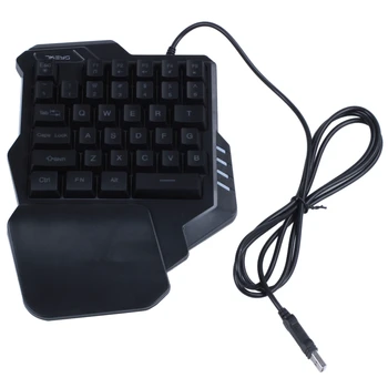 G30 1.6m Wired Gaming Keypad with LED Backlight 35 Keys One-handed Membrane Keyboard for LOL/PUBG/CF
G30 1.6m Wired Gaming Keypad with LED Backlight 35 Keys One-handed Membrane Keyboard for LOL/PUBG/CF