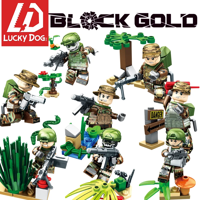 Military Army Soldiers Building Blocks With Gun diy Mini War Brick Figures Compatible legoed weapon Toys block gold
Military Army Soldiers Building Blocks With Gun diy Mini War Brick Figures Compatible legoed weapon Toys block gold