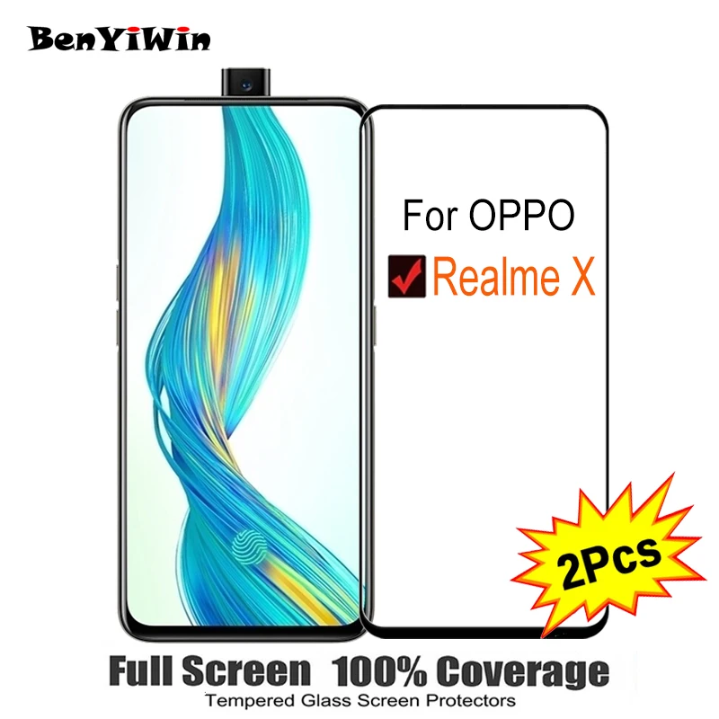 2PCS Full Cover Screen Protector Tempered Glass For OPPO Realme X 6.53" 9H Protective glass For OPPO Realme X RMX1901 Film Case
2PCS Full Cover Screen Protector Tempered Glass For OPPO Realme X 6.53" 9H Protective glass For OPPO Realme X RMX1901 Film Case