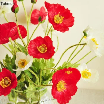 10pcs Artificial Corn Poppy Silk Flowers with Leaves 60cm Long Fake Flower for Home Wedding Decoration Table Vase Decor
10pcs Artificial Corn Poppy Silk Flowers with Leaves 60cm Long Fake Flower for Home Wedding Decoration Table Vase Decor