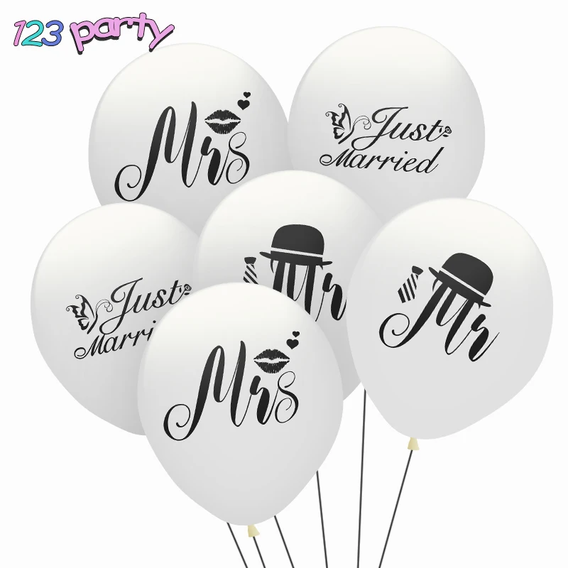 10PCS Just Married Balloon Mr & Mrs Latex Set Wedding decoration Engagement Decoration Party Supplies White 123 party 10inch
10PCS Just Married Balloon Mr & Mrs Latex Set Wedding decoration Engagement Decoration Party Supplies White 123 party 10inch