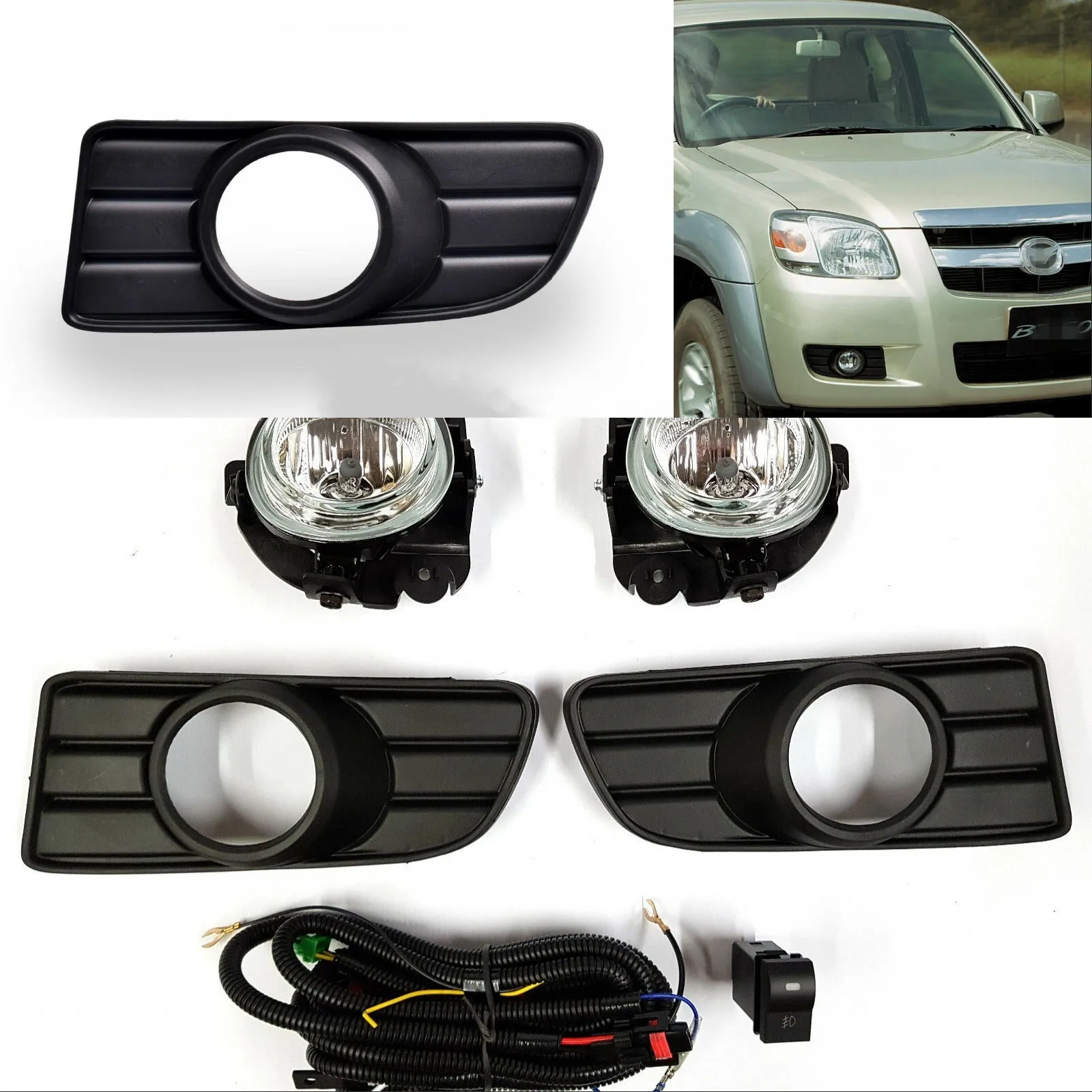 JanDeNing For Clear Fog light Front Lamps Full Kit W/ Harness For MAZDA BT-50 BT50 2006-2008
JanDeNing For Clear Fog light Front Lamps Full Kit W/ Harness For MAZDA BT-50 BT50 2006-2008