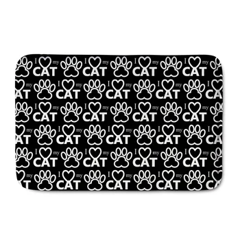 Black Cat Claw Dog Paws Print Carpet Doormat Anti-slip Kitchen Living Room Bath Room Door Mat Funny Outdoor Entrance Doormats
Black Cat Claw Dog Paws Print Carpet Doormat Anti-slip Kitchen Living Room Bath Room Door Mat Funny Outdoor Entrance Doormats