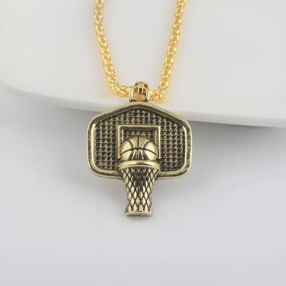 SG 2018 Newest Fashion Hiphop Style Men Basketball Necklace Pendant Glod Basketball And Basketball Box Board Hoop Necklace
SG 2018 Newest Fashion Hiphop Style Men Basketball Necklace Pendant Glod Basketball And Basketball Box Board Hoop Necklace