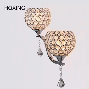 HQXING Brief modern crystal wall sconces double slider silver Wall lamp mirror/ stair /bed room light Free shipping new arrival 
HQXING Brief modern crystal wall sconces double slider silver Wall lamp mirror/ stair /bed room light Free shipping new arrival