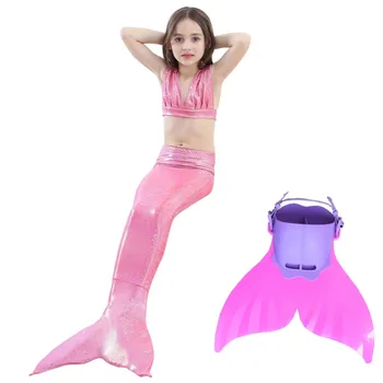 4PCS/Set Girls Swimming Mermaid Tails with Monofin Flipper Bikini Girl Children Swimmable Mermaid Tail Costume For Kids Cosplay
4PCS/Set Girls Swimming Mermaid Tails with Monofin Flipper Bikini Girl Children Swimmable Mermaid Tail Costume For Kids Cosplay