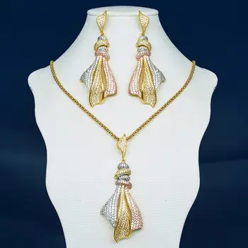 ModemAngel Luxury Wedding Full Rhinestones 3 Tone Metal Copper Necklace Earring Set Women Wedding Party Engagement
ModemAngel Luxury Wedding Full Rhinestones 3 Tone Metal Copper Necklace Earring Set Women Wedding Party Engagement