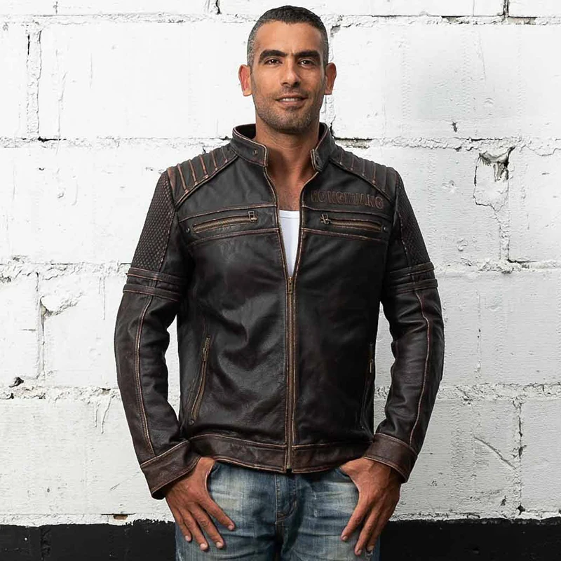 AVIREX FLY genuine leather jacket men Vintage slim fit real leather coat cowskin stand-down collar men'smotorcycle biker jacket
AVIREX FLY genuine leather jacket men Vintage slim fit real leather coat cowskin stand-down collar men'smotorcycle biker jacket