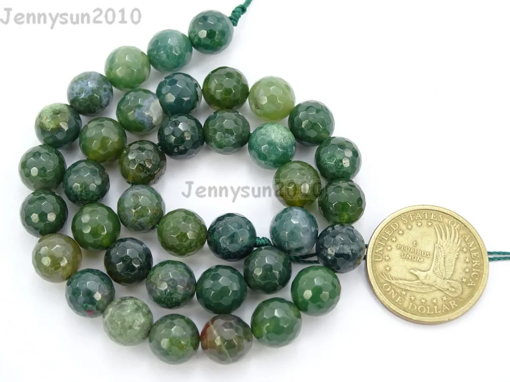 Natural 10mm Moss Ag-ate Gems stone Faceted Round Spacer Beads 15'' Strand for Jewelry Making Crafts 5 Strands/Pack
Natural 10mm Moss Ag-ate Gems stone Faceted Round Spacer Beads 15'' Strand for Jewelry Making Crafts 5 Strands/Pack