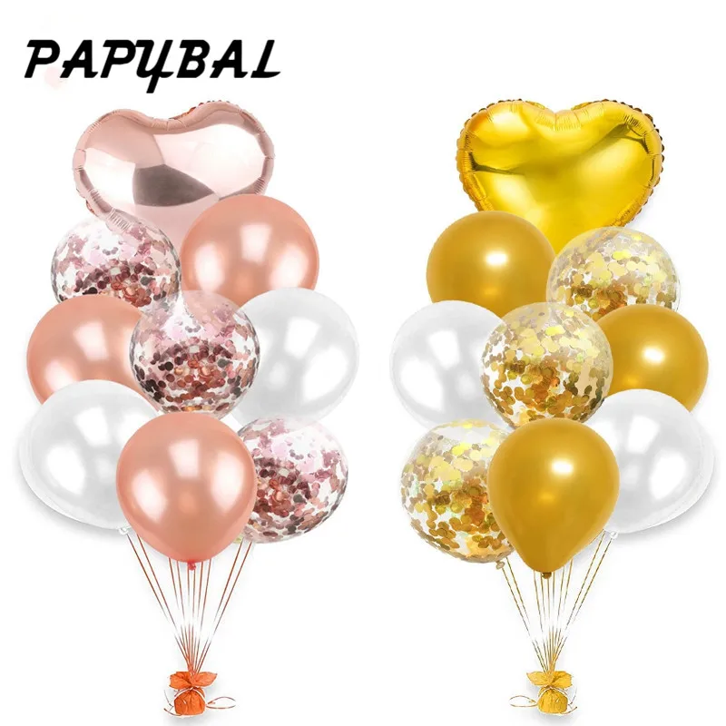 1set 12inch Rose Gold Confetti Latex Balloons Inflatable Air Balloons Helium Balloon For Baby Birthday Wedding Party Supplies
1set 12inch Rose Gold Confetti Latex Balloons Inflatable Air Balloons Helium Balloon For Baby Birthday Wedding Party Supplies