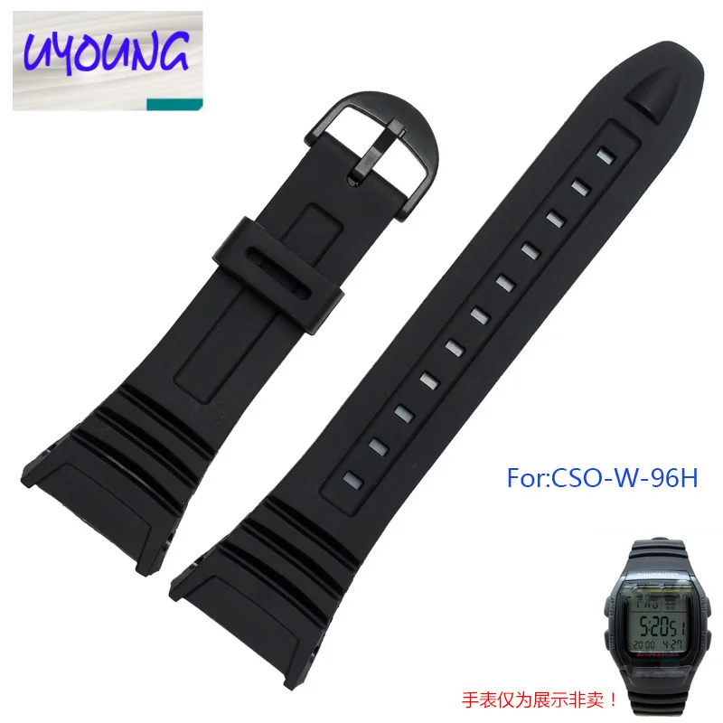 Soft Rubber Watch Band Stainless Steel Buckle Watchband for Casio 3239 W-96H -1A 2A Sports Men Women Strap Bracelets with Tools
Soft Rubber Watch Band Stainless Steel Buckle Watchband for Casio 3239 W-96H -1A 2A Sports Men Women Strap Bracelets with Tools