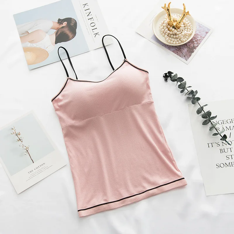 Female Padded Tank Top Camisole Slim Sexy Strap Top Women Summer Off Shoulder Camisole
Female Padded Tank Top Camisole Slim Sexy Strap Top Women Summer Off Shoulder Camisole