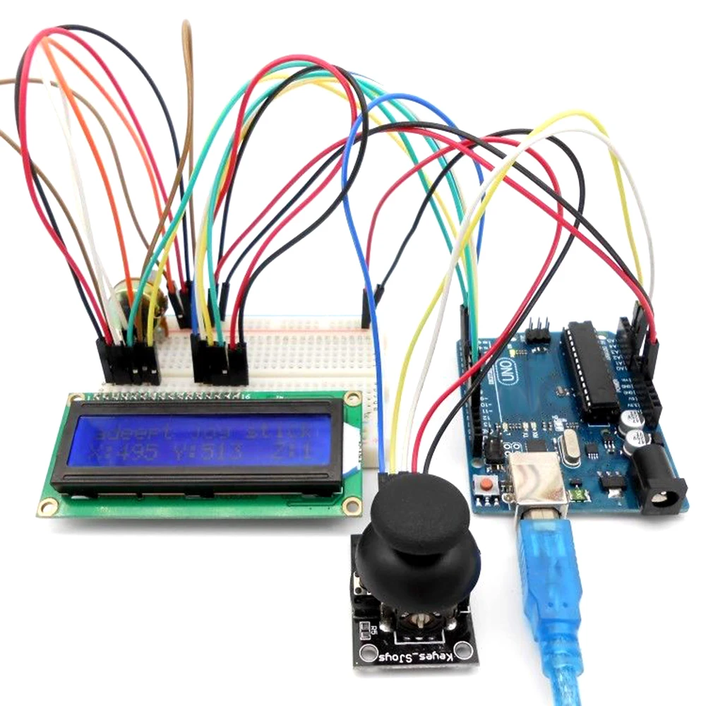 Arduino совместимый набор стартовый Обучающий для UNO R3 LCD1602 сервообработка|Детали и